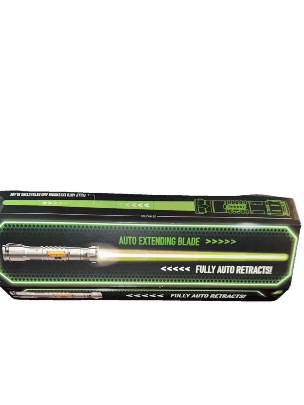 Goliath Power Saber Green Energy Blade Auto Extending Retracting 35” Motion SFX